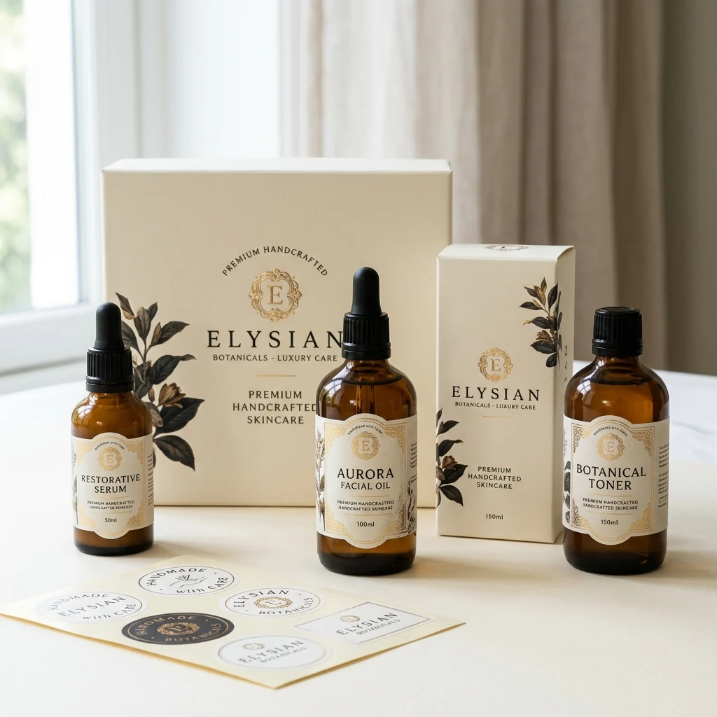 Custom product labels and packaging boxes
