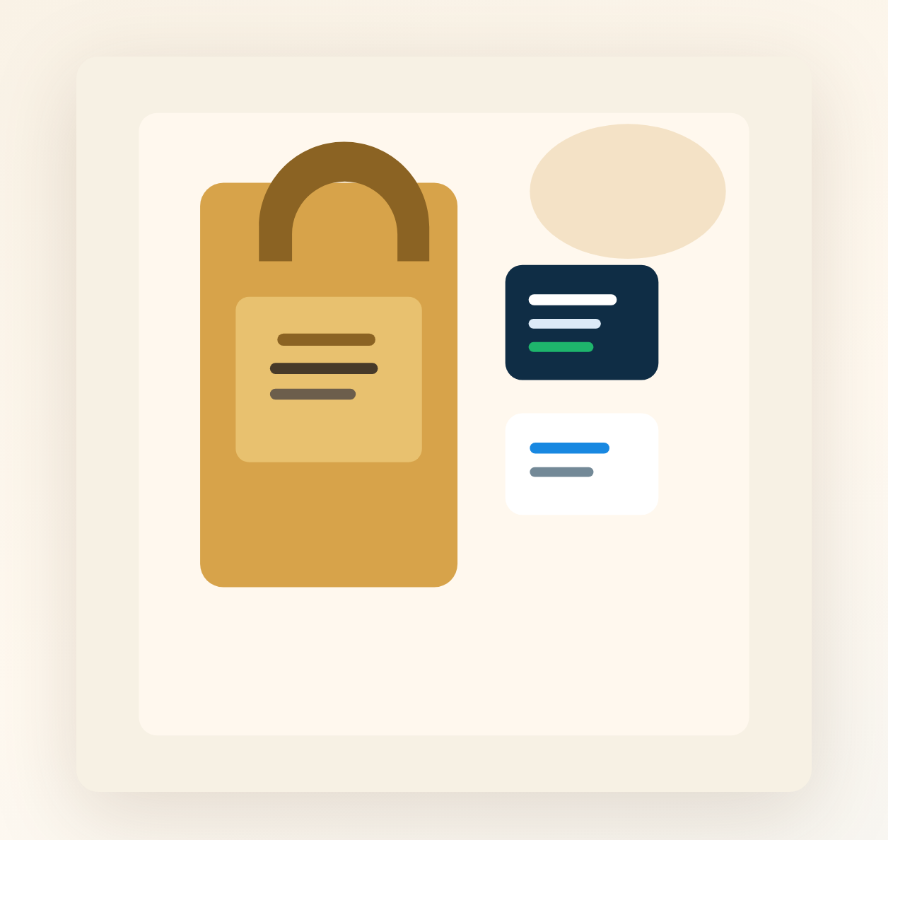 Kraft Paper Bags lifestyle product photo 2