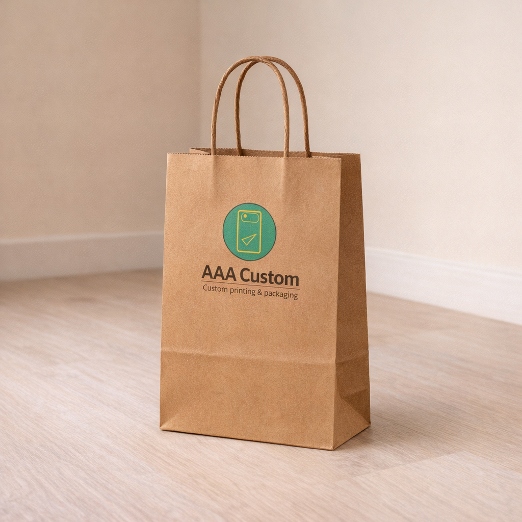 Rose Kraft Paper Bags lifestyle product photo 1