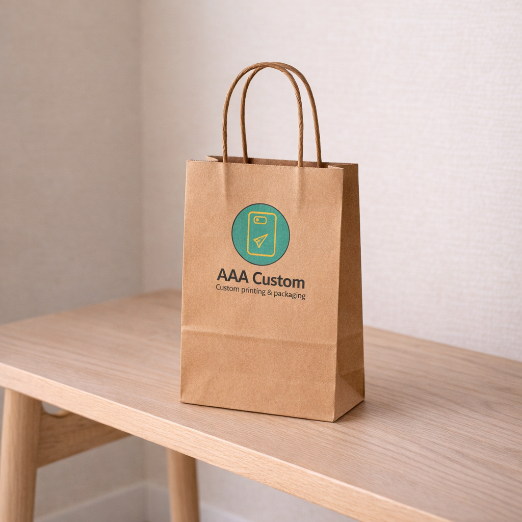 Rose Kraft Paper Bags lifestyle product photo 2
