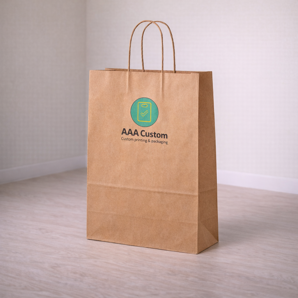 Takeout Kraft Paper Bags lifestyle product photo 1