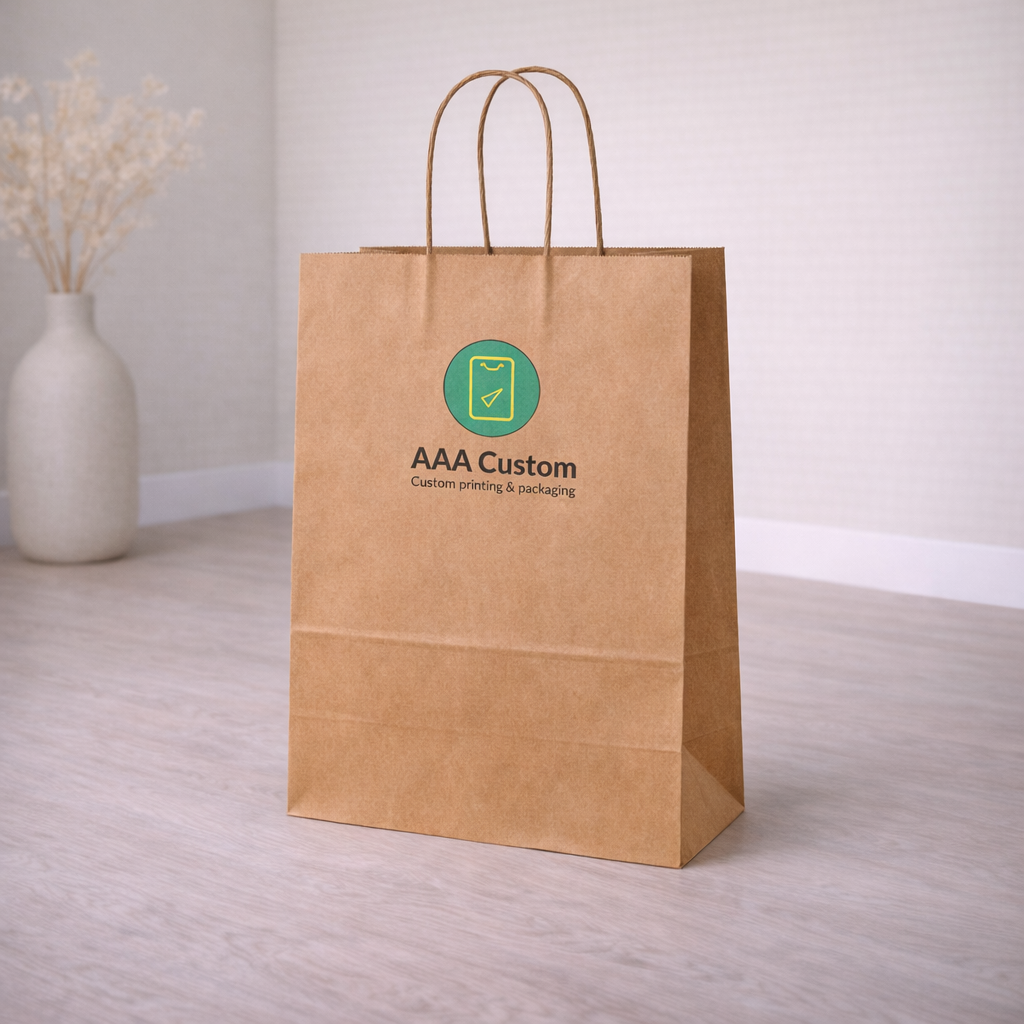 Takeout Kraft Paper Bags lifestyle product photo 3