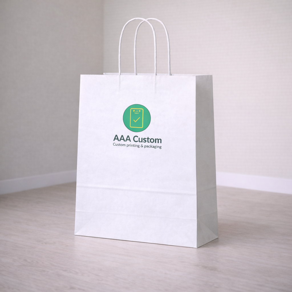 Vogue White Paper Bags lifestyle product photo 1
