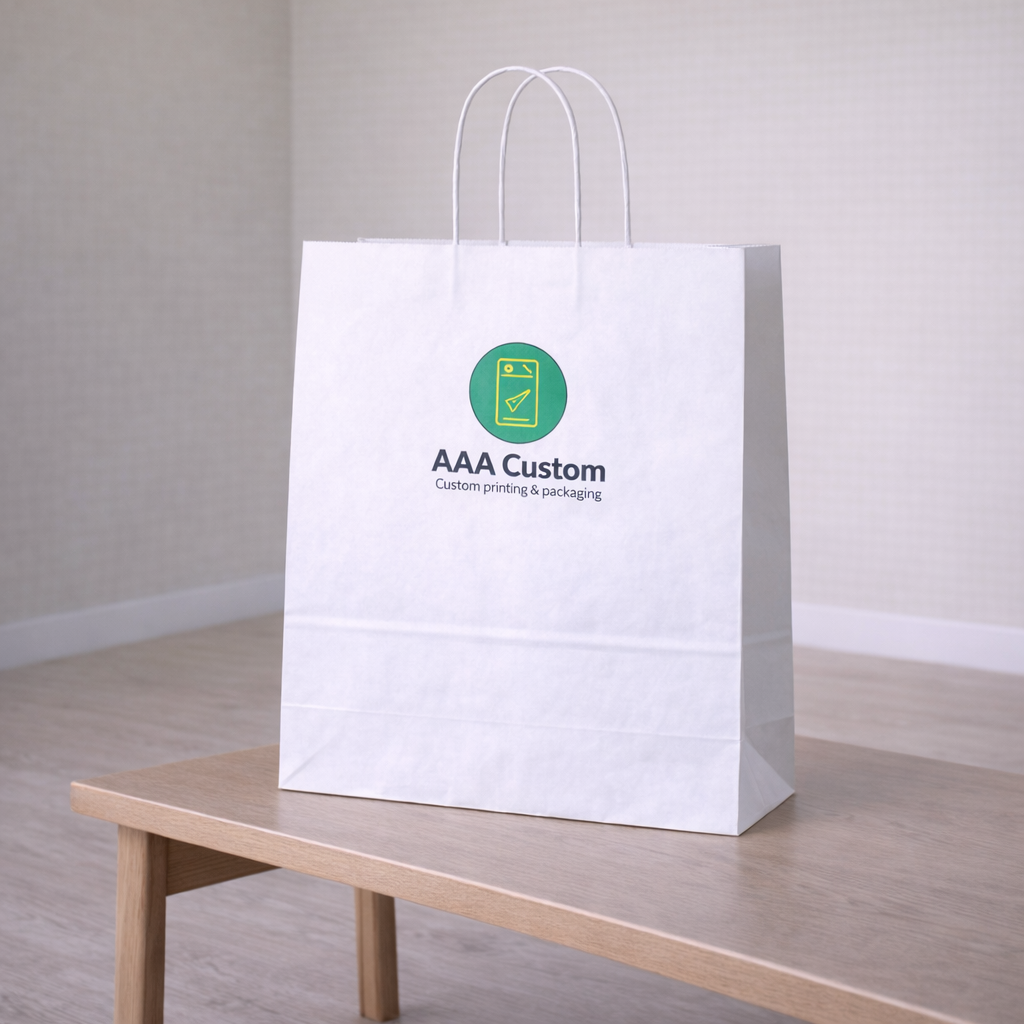 Vogue White Paper Bags lifestyle product photo 2