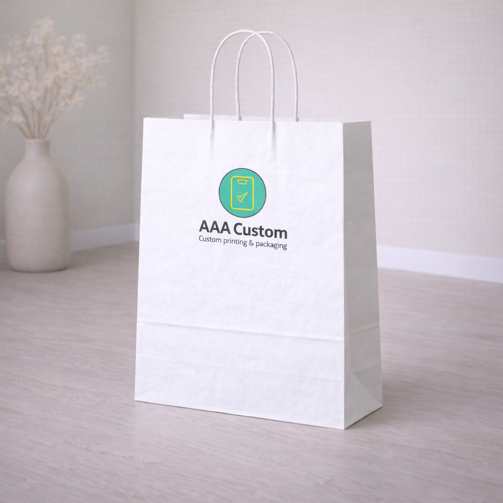 Vogue White Paper Bags lifestyle product photo 3