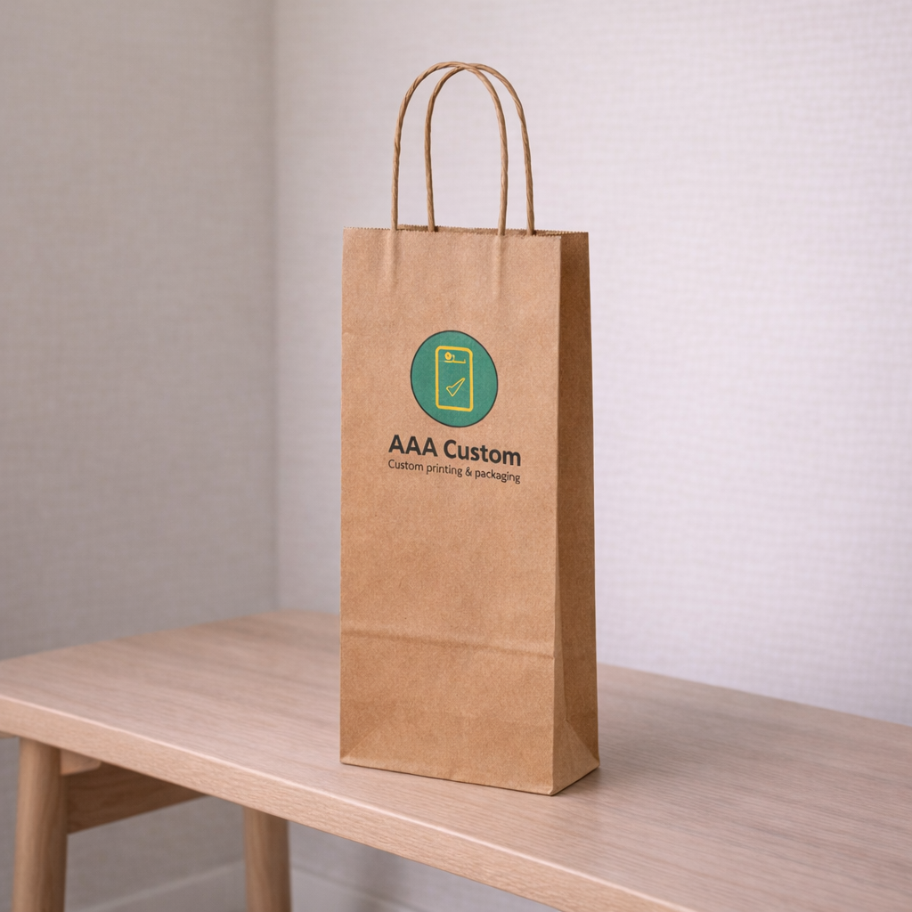 Wine Kraft Paper Bags lifestyle product photo 2