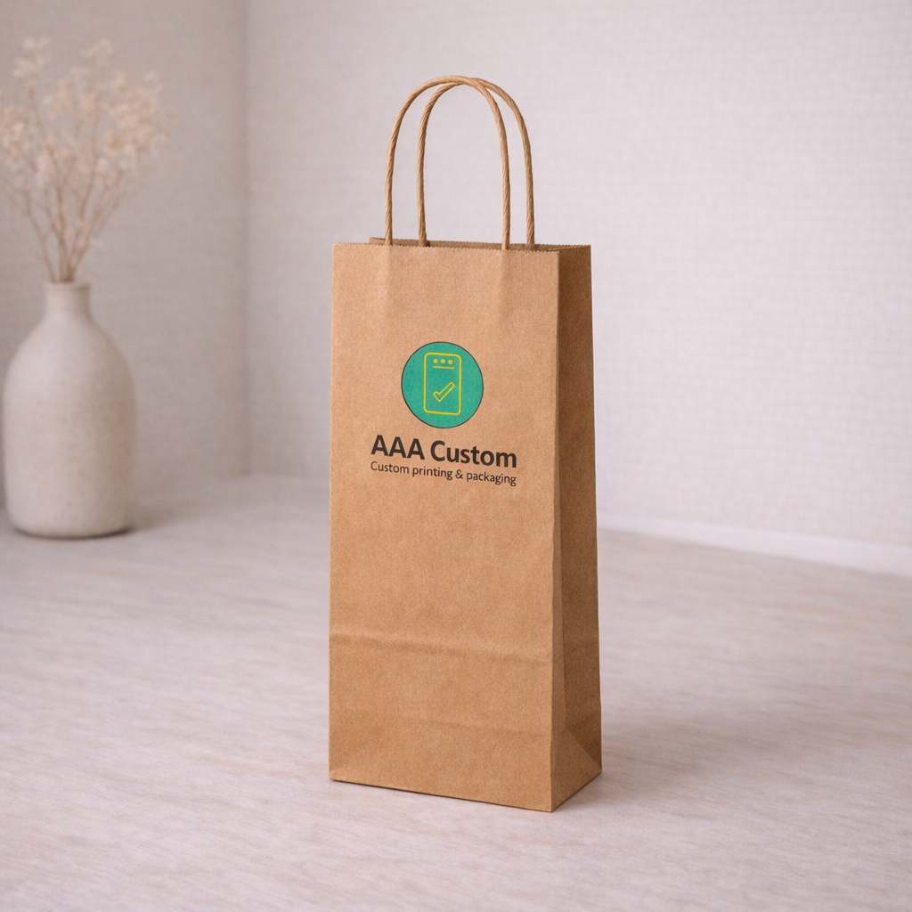 Wine Kraft Paper Bags lifestyle product photo 3