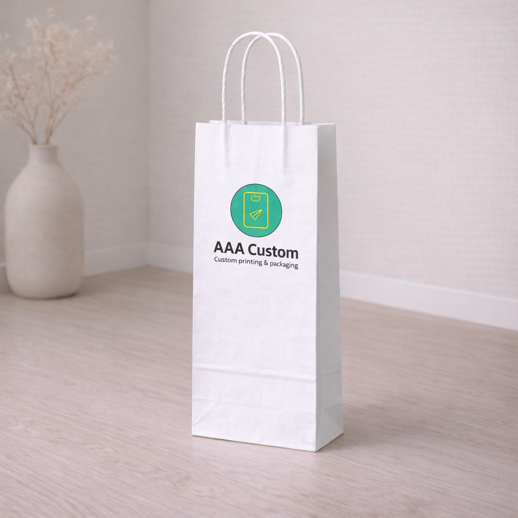 Wine White Paper Bags lifestyle product photo 3