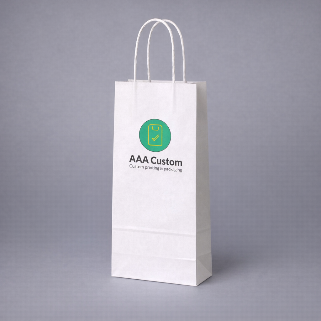 Wine White Paper Bags Wine White Paper Bags