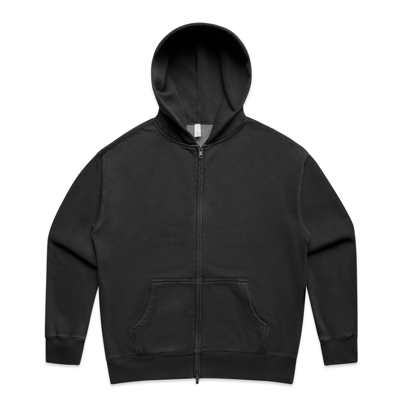 Wo's Relax Faded Zip Hood - Main View Wo's Relax Faded Zip Hood - Premium Custom Printed T-shirt