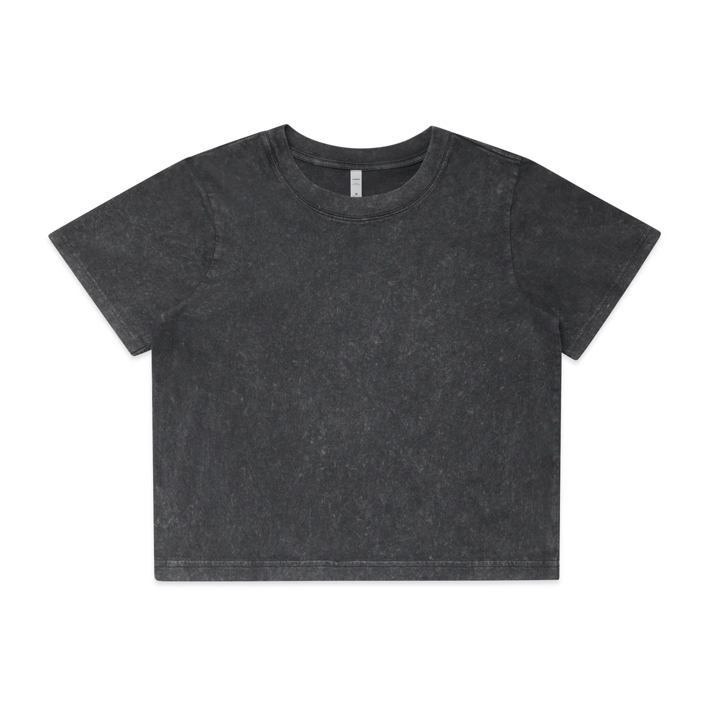 Wo's Stone Wash Heavy Crop - Premium Custom Printed T-shirt