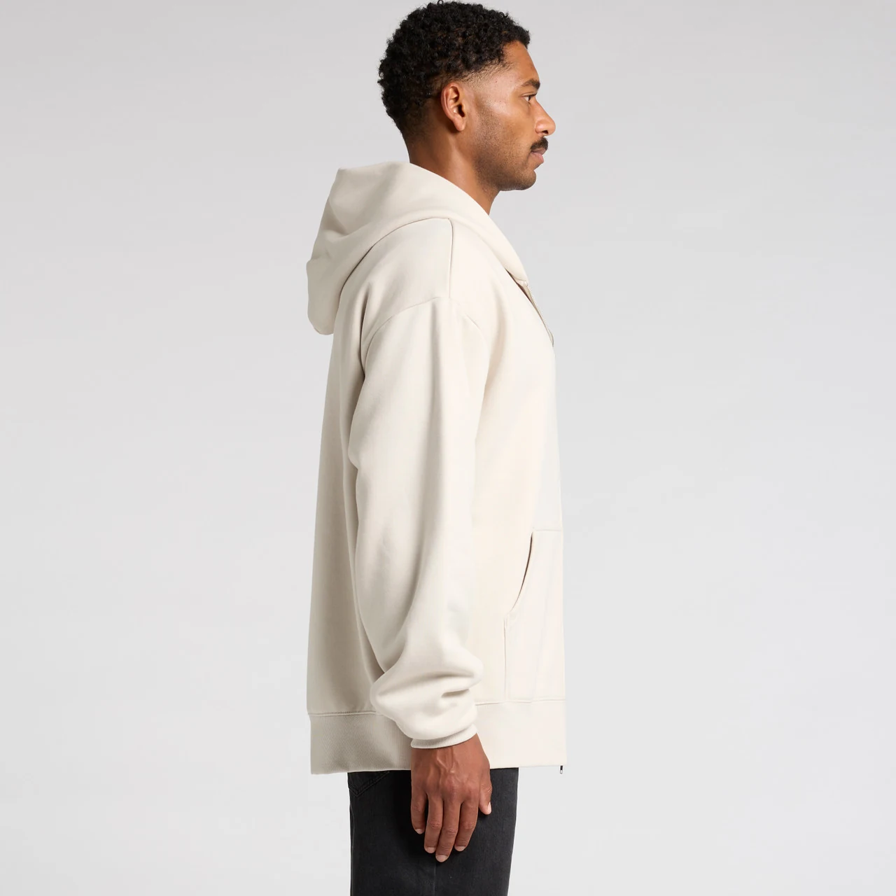 Heavy Zip Hood - Detail View