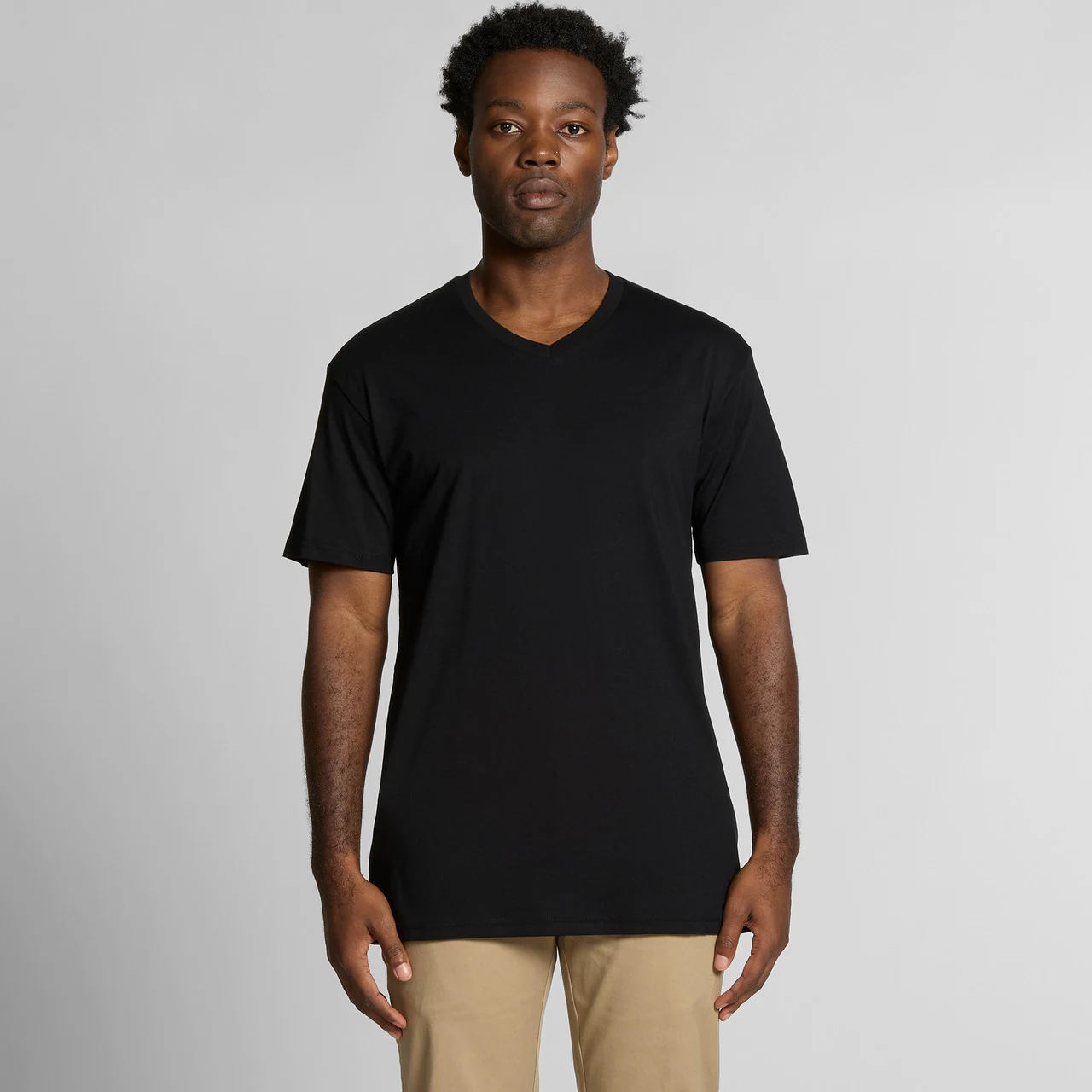 Staple V Neck Tee - Detail View