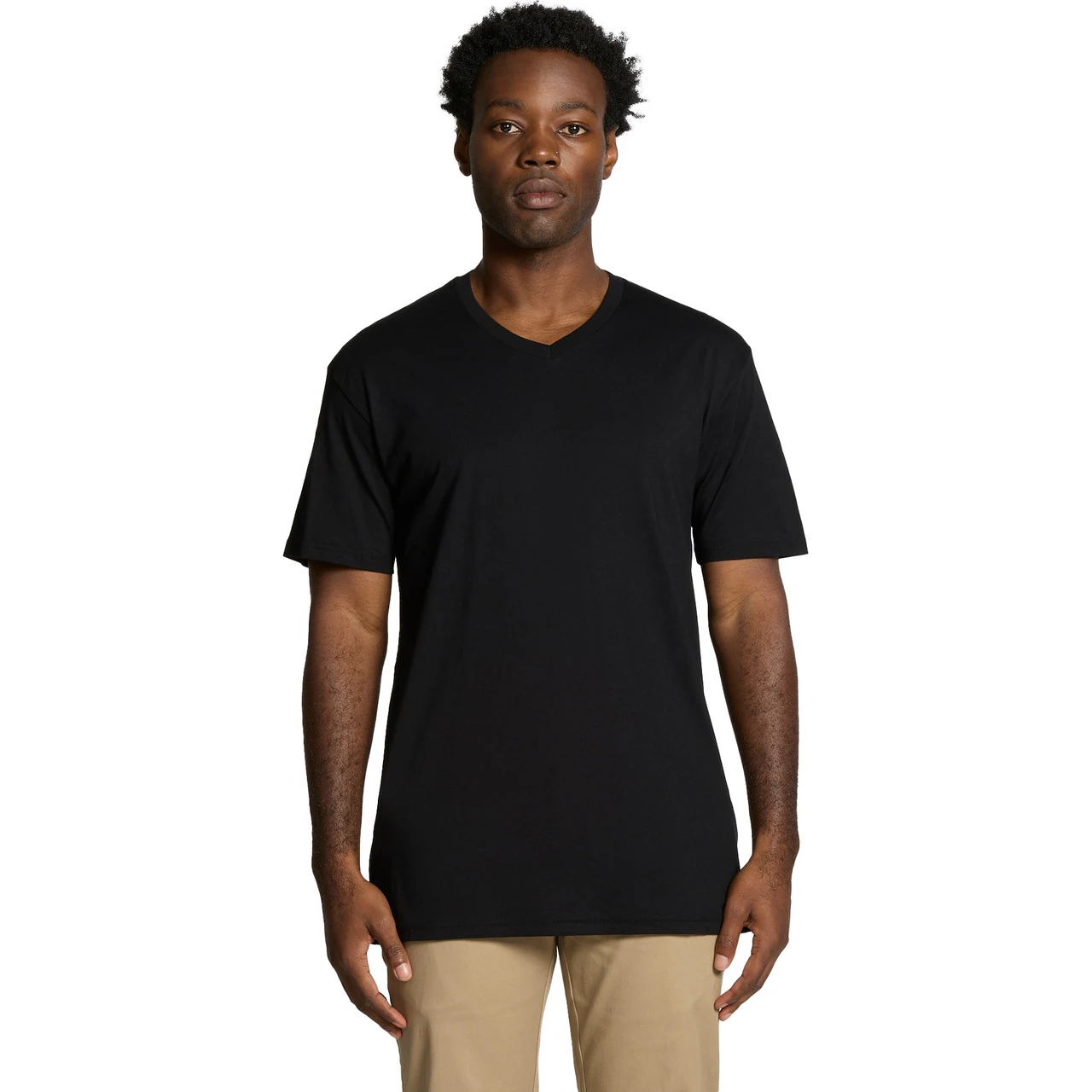 Staple V Neck Tee - Detail View