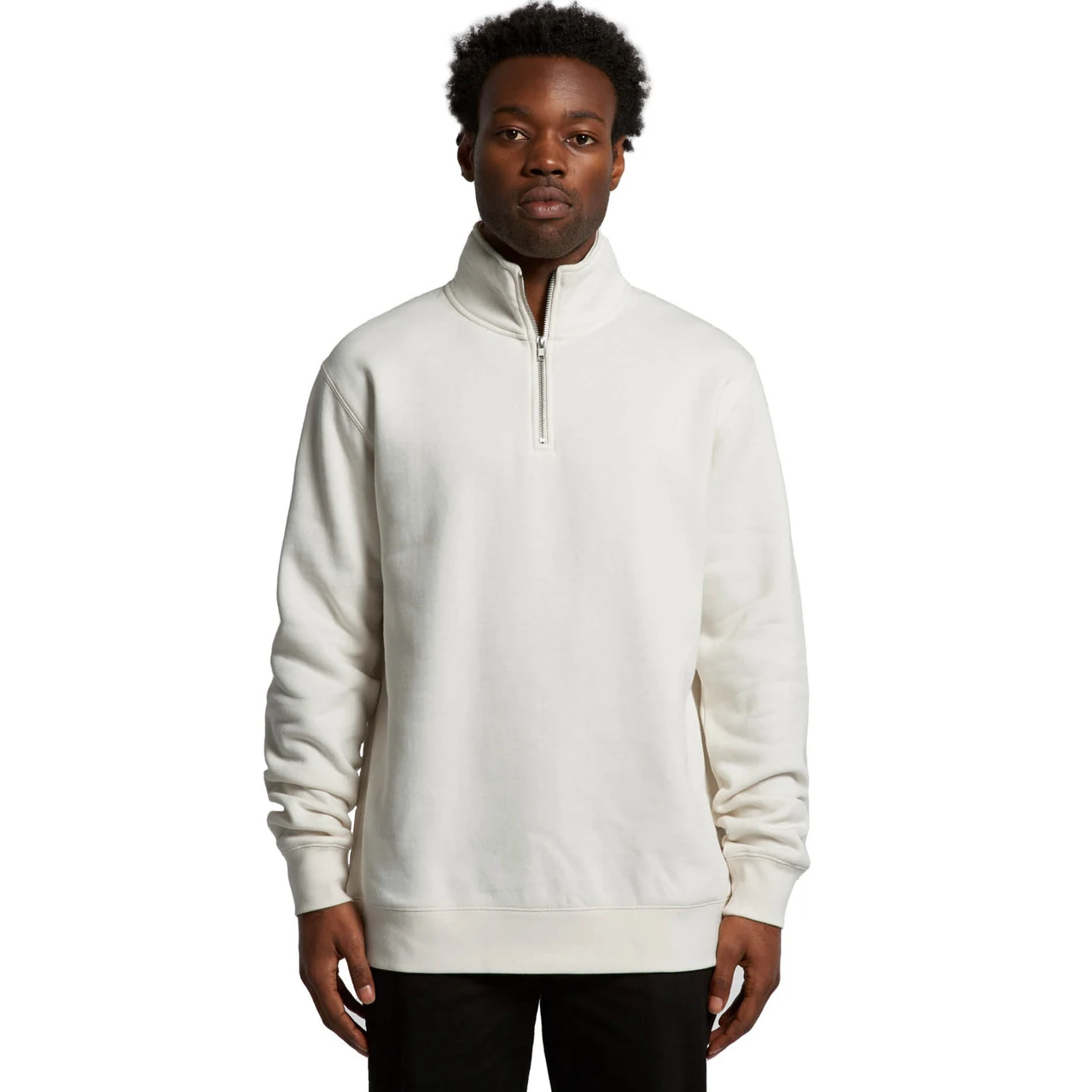 Stencil Half Zip Crew - Detail View