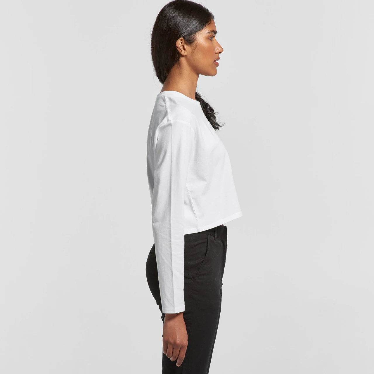 Wo's Crop L/S Tee - Detail View