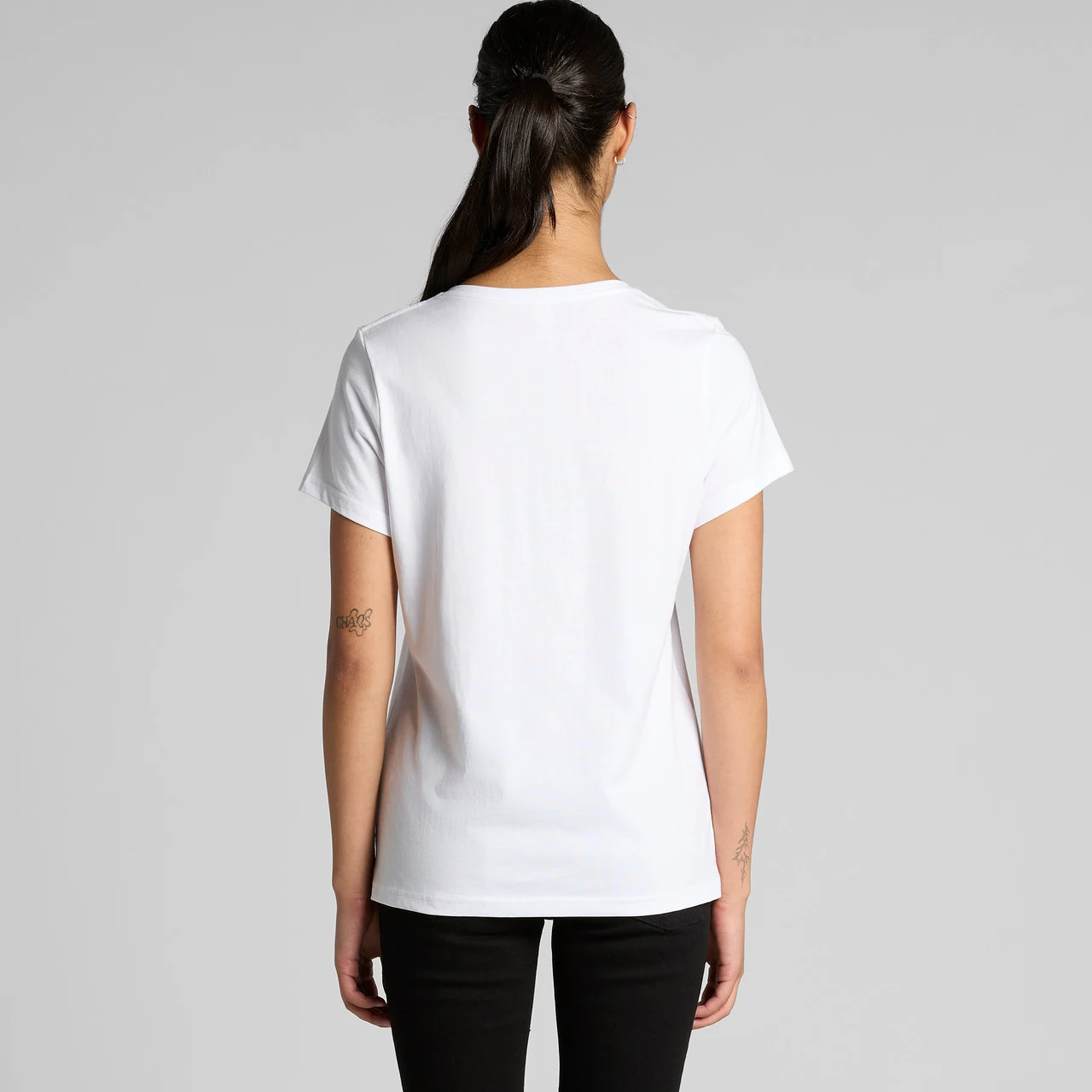 Wo's Maple V Neck Tee Gallery Wo's Maple V Neck Tee - Detail View