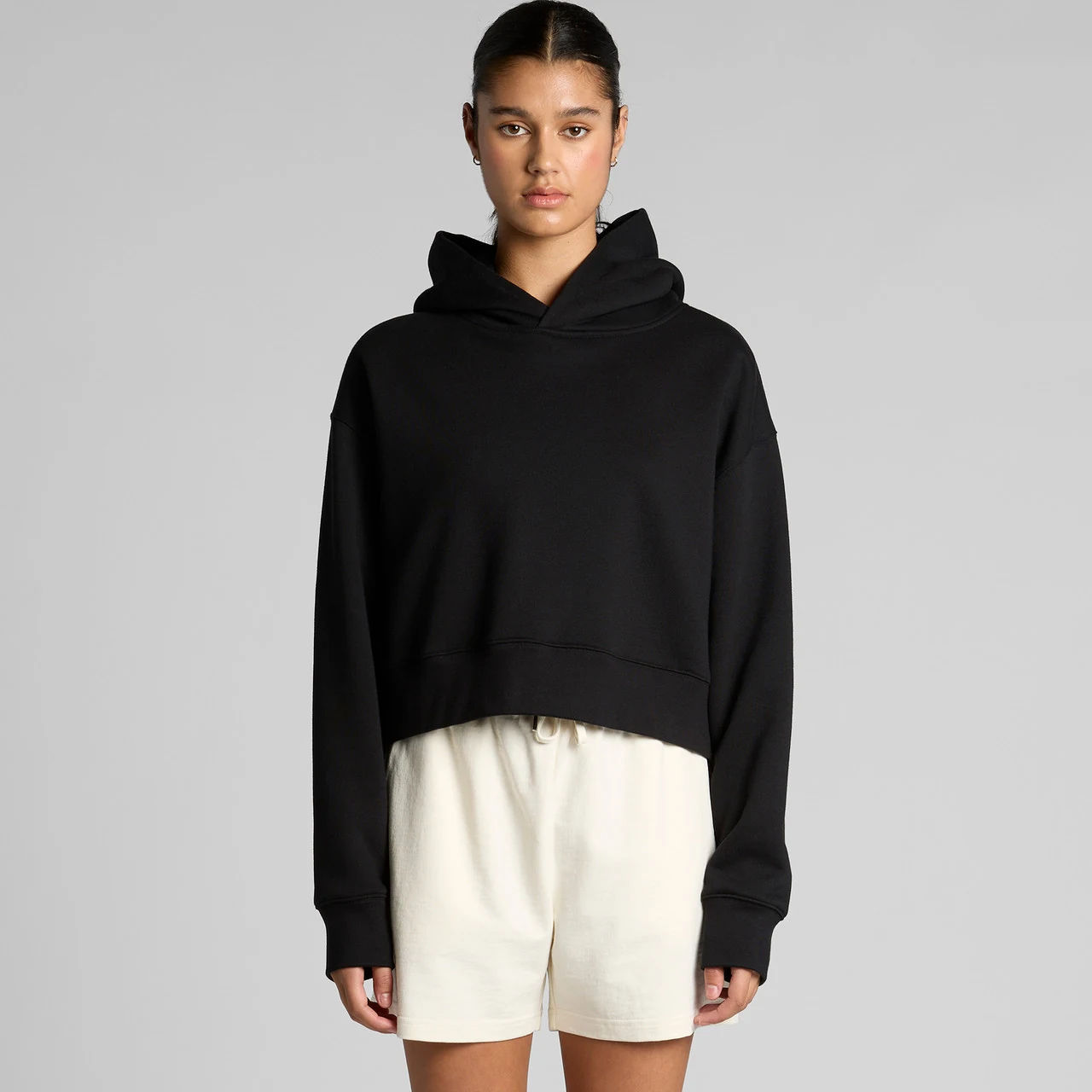 Wo's Relax Crop Hood - Detail View