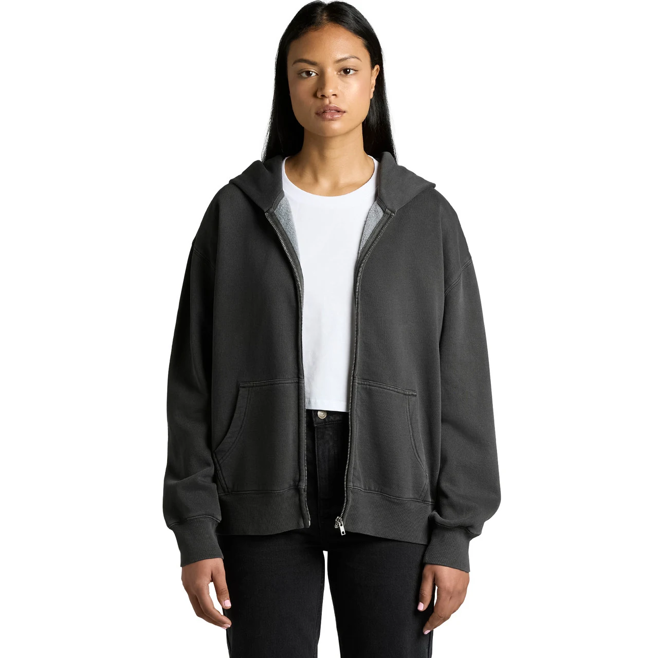 Wo's Relax Faded Zip Hood