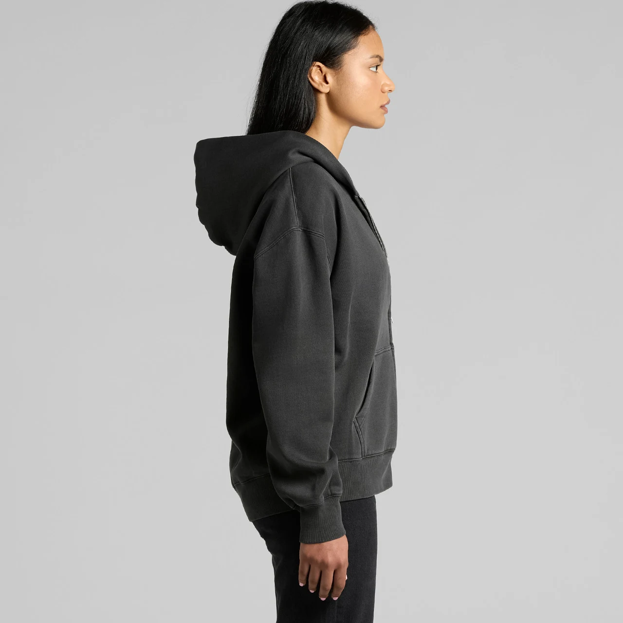 Wo's Relax Faded Zip Hood Gallery Wo's Relax Faded Zip Hood - Detail View