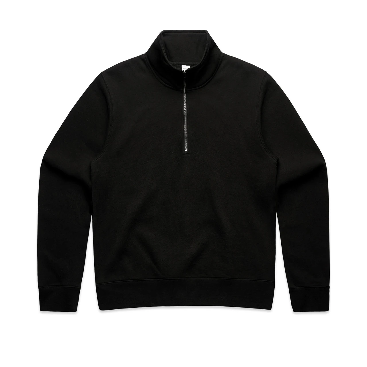 Wo's Stencil Half Zip Crew - Detail View