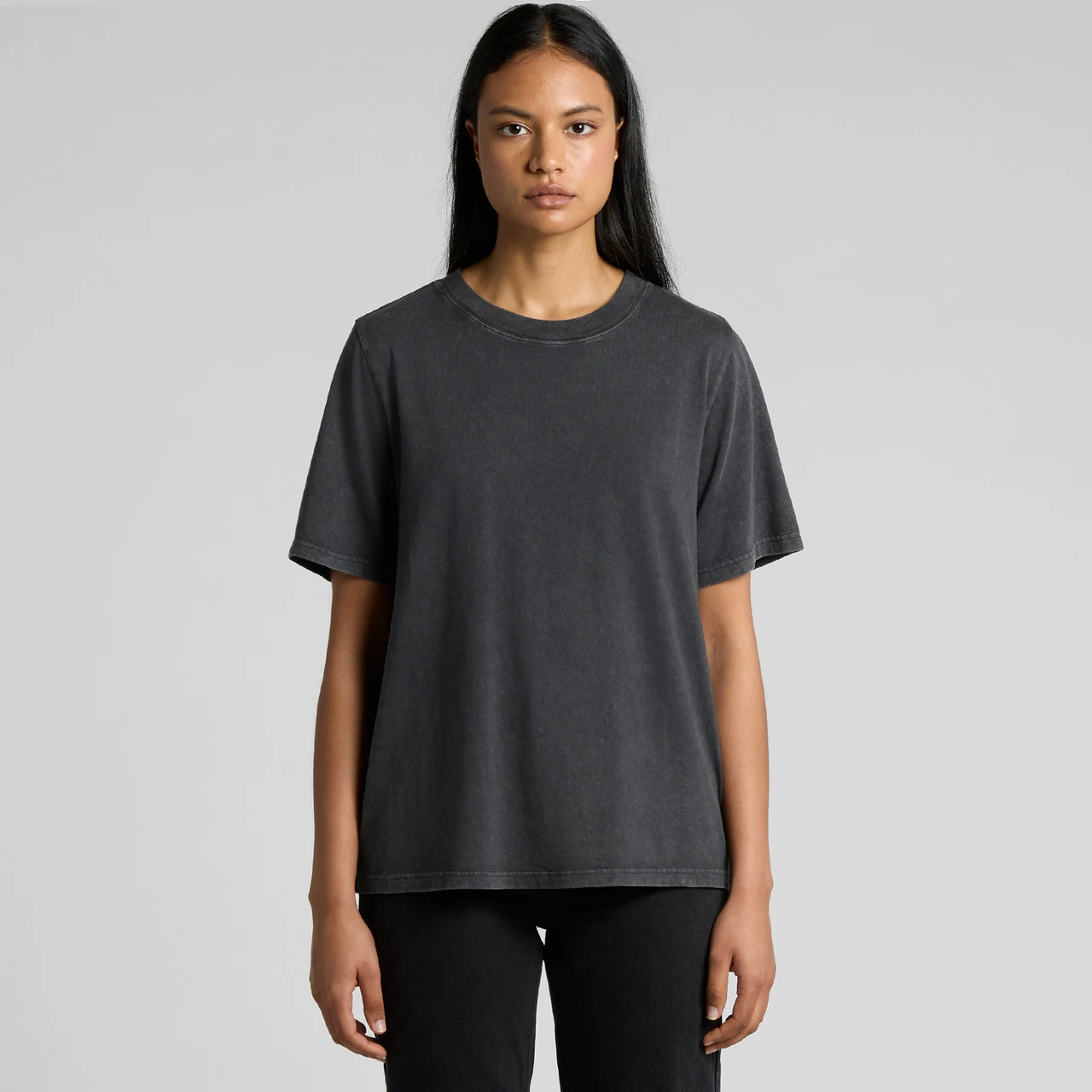 Wo's Stone Wash Heavy Tee - Detail View